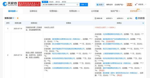 浙江省大數(shù)據(jù)聯(lián)合計(jì)算中心資本實(shí)力躍升，增資至1.1億元加速網(wǎng)絡(luò)與信息安全軟件開(kāi)發(fā)